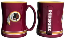 Washington Redskins 14oz Sculpted Relief Coffee Mug [NEW] NFL Tea Cup Ceramic