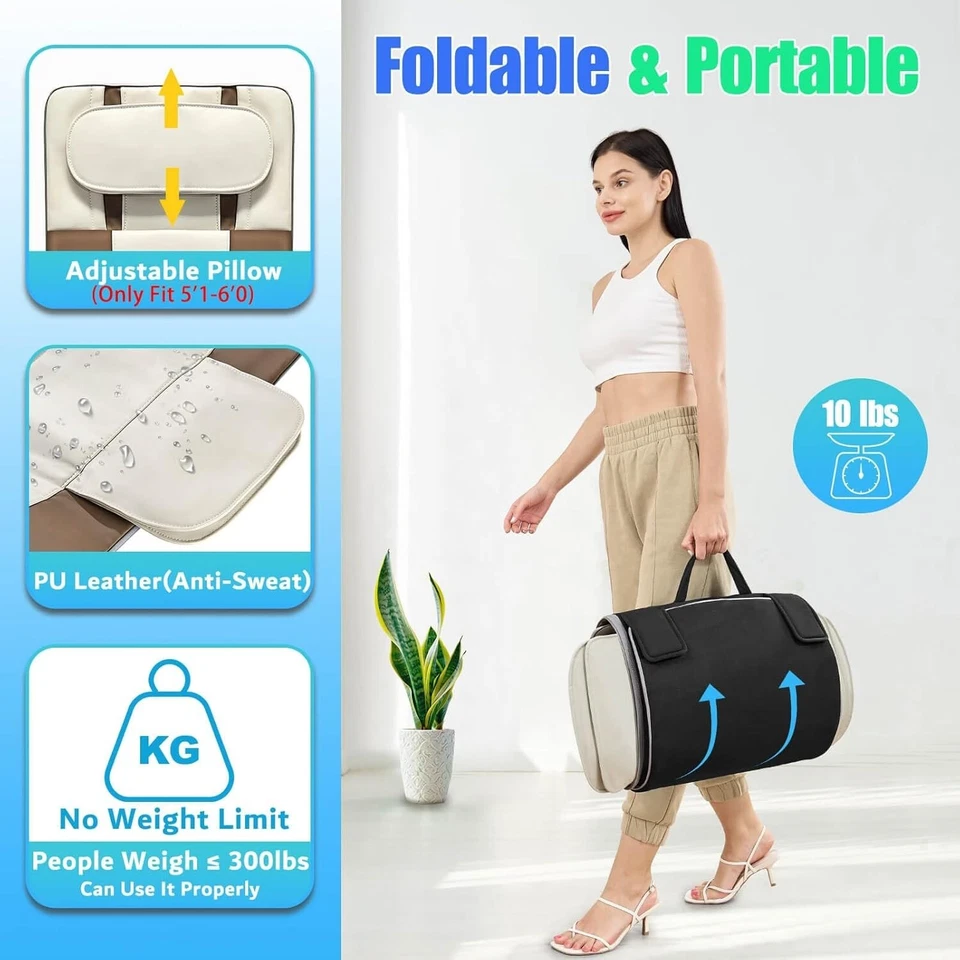 Alfombra de Masaje Cuerpo Completo, Estiramiento Corporal 3D Blanco (Estiramiento y Tracción y Calor) Foto 2 de 4