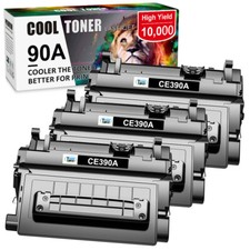 3PK Toner Compatible with HP 90A CE390A LaserJet Enterprise 600 M601 M602 M603