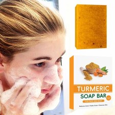 Honey Glow Lemon Turmeric Kojic Acid Soap Bar, Turmeric Face and Body U.S
