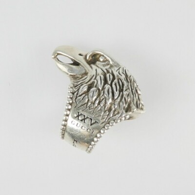 Gucci Anger Forest Eagle Head Ring No. 16 Sv925 Antique Gucci Anger Forest Eagle Head Ring No. 16 Sv925 Antique