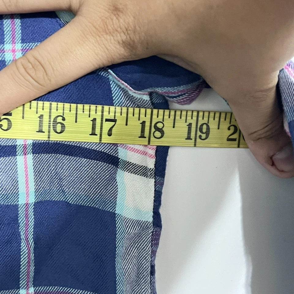 Camisa Mudd Niñas Talla 16 Multicolor Cuadros Novio Manga Larga Rayón Franela Foto 4 de 4