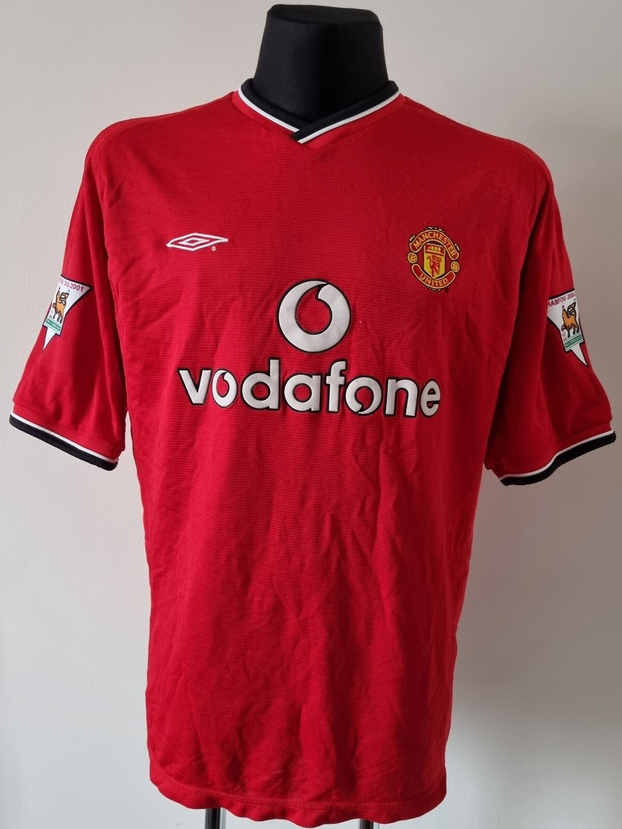 Maillot Vintage Manchester United Umbro 2000/2002 Beckham #7 - Taille L - Occasion