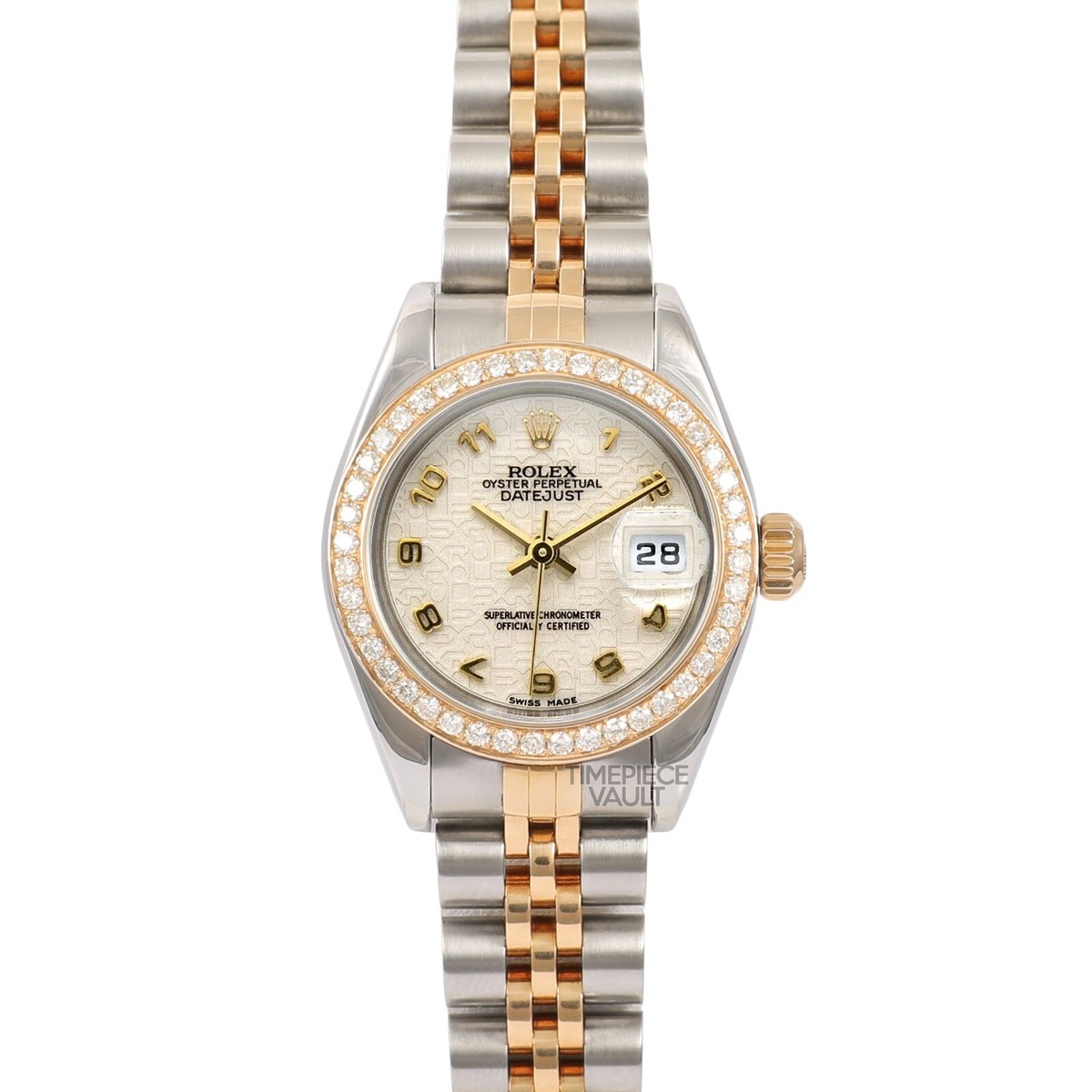 ROLEX LADY DATEJUST 79173 GOLD & STEEL 26MM IVORY JUBILEE DIAL