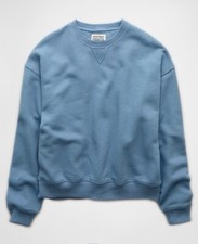 American Eagle Women s Relaxed Crew Neck Sweatshirt Color Blue Size XS