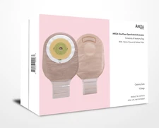 AREZA One-Piece Open-Ended Colostomy & Ilestomy Bag with Carbon Filter