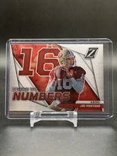 2022 Panini Zenith Football Behind The Numbers Joe Montana Silver Prizm