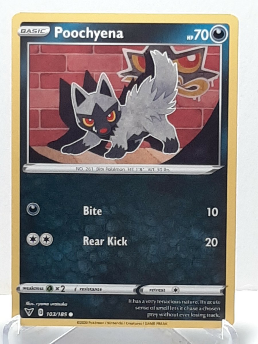 Poochyena 103/185 Pokemon Vivid Voltage Darkness Common New Fresh