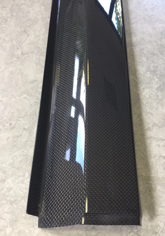 Listones de entrada de carbono para Ferrari 360 Modena 360 Spider carbono real nuevo 2 piezas - Imagen 3 de 4