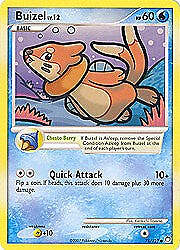 Pokemon Diamond & Pearl Mysterious Treasures- Buizel Card 75/123