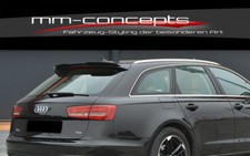CUP Dachspoiler Ansatz SCHWARZ für Audi A6 C7 4G Avant Heck Verlängerung S6 