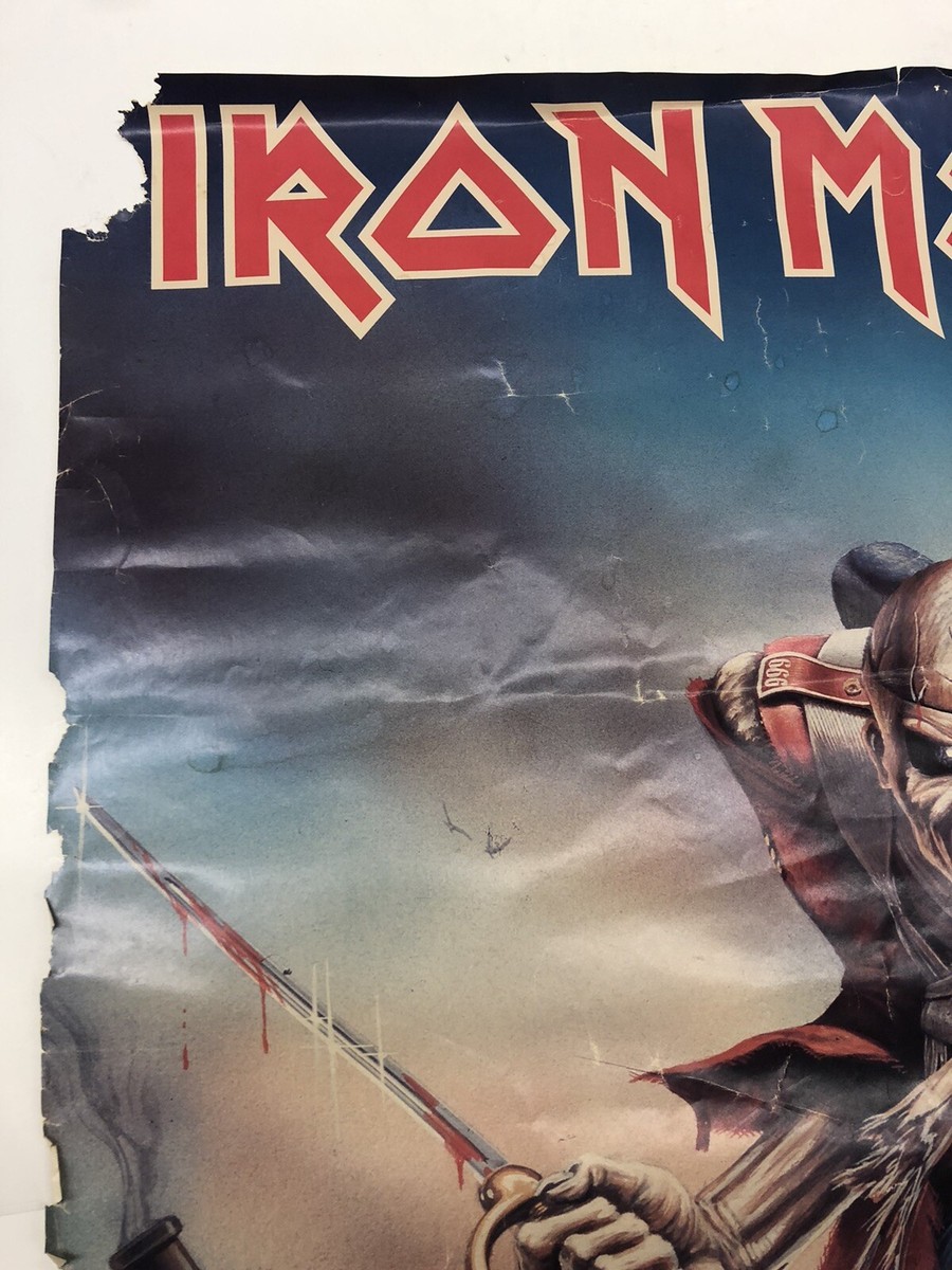 Iron Maiden The Trooper Vintage Original Poster 80's Metal Rock