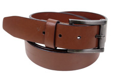 CLASSIC BROWN GENUINE LEATHER 1.25"Wd DRESS CASUAL MEN'S BELT Sz 42/105 R81