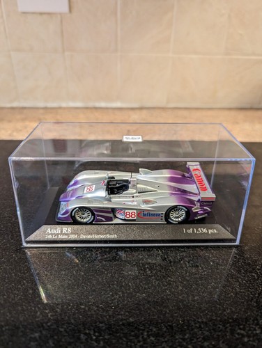 MINICHAMPS 1:43 AUDI R8 24TH LE MANS 2004 - DAVIES/HERBET/SMITH 1 OF 1,536 PCS - Picture 6 of 7