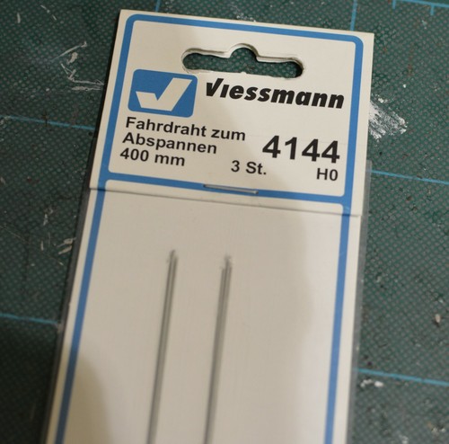 Viessmann 4144 - Cable de contacto H0 para tensión 400 mm, 3 piezas - Nuevo | Condition: New