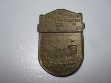 1 Anstecker / Plakette "Hauptversammlung des badischen Sängerbundes 1928" Metall