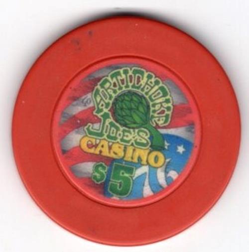 Card Room Poker Chip Artichoke Joe's Casino 5.00; San Bruno
