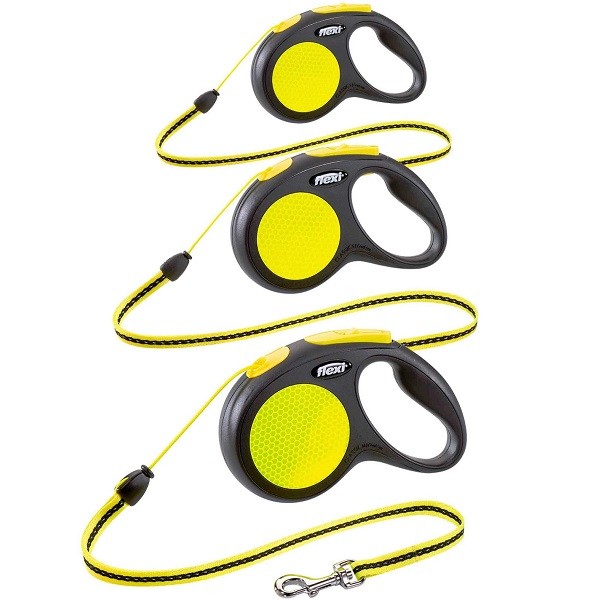Flexi Retractable Dog / Puppy Lead Classic Neon Comfort Giant Cord