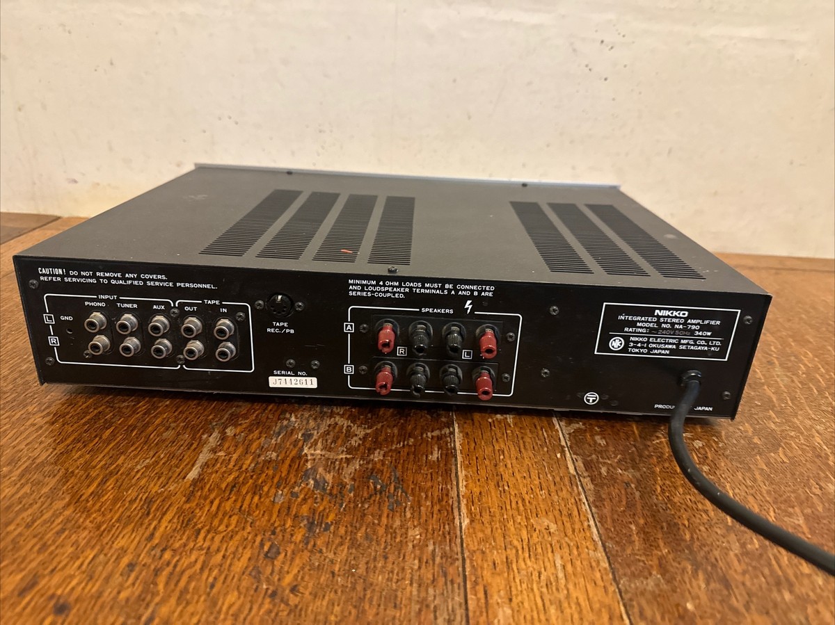 Nikko NA-790 Vintage Integrated Stereo Amplifier 340W | eBay
