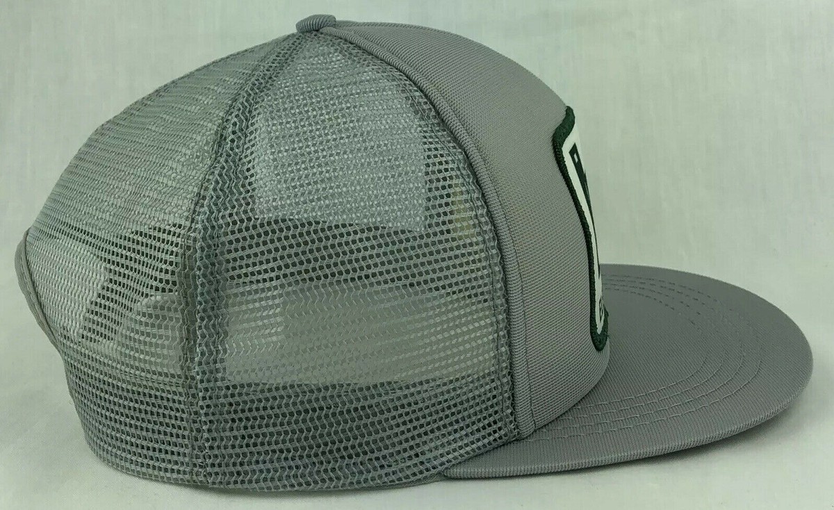 Garvey Elevators Large Patch SnapBack Trucker Mesh Hat Cap USA Gray Vintage View 6