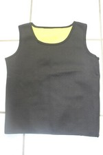 Women's Neoprene Sauna Vest Sweat Shirt Size Medium Black