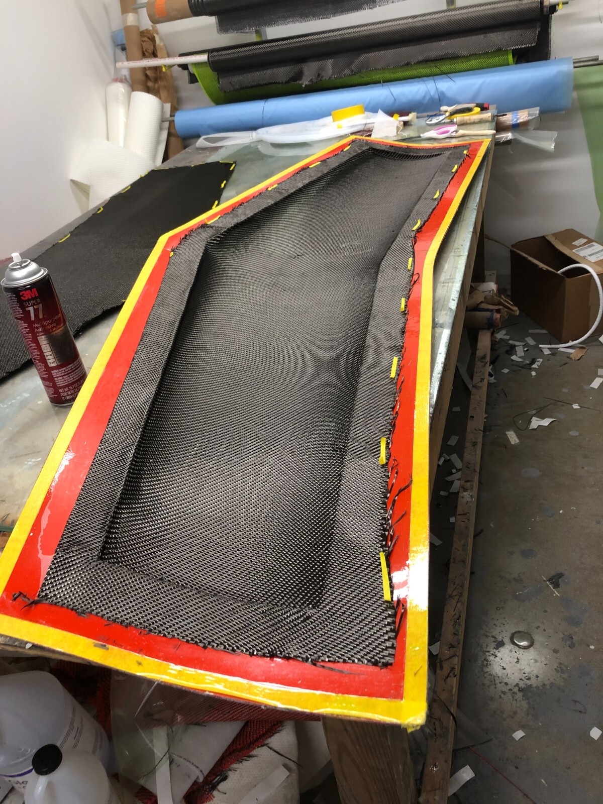 Lamborghini Countach Big rear Wing Complete 9pc CF carbon Fiber Made in USA