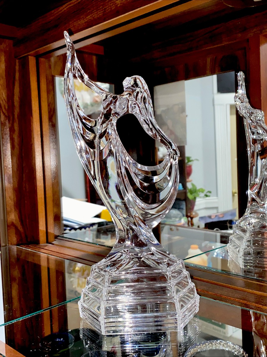 Royal Crystal Rock Elegant Lady Dancer Art Deco Glass Figurine 11