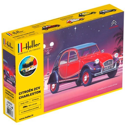 Heller Einsteiger Modellbausatz CitroëN 2CV Charleston 1/24 2. Wahl 56766-image