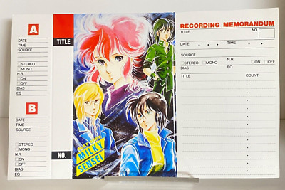 Slap Stick Milky Sensei Cassette Tape Index Label Card Rare Characters