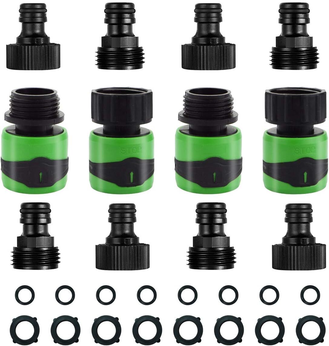 JUSONEY Garden Hose Quick Connect Male and Female- Link and...