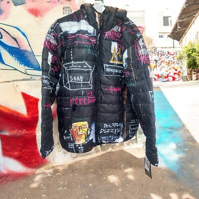 NEW Jean Michel Basquiat x Members Only Alchemy Puffer Jacket Mens Size XL