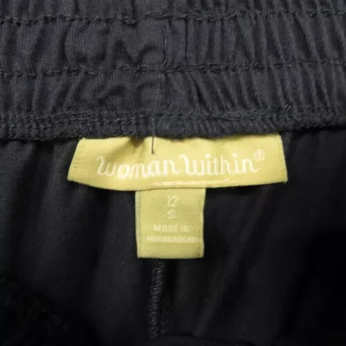 Woman Within Pants Womens Small Blue High Rise Elastic Waist Pockets Ladies - Picture 9 of 11