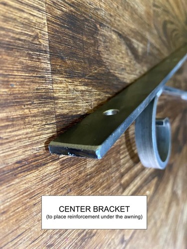 Steel bracket awning cantilever (PACK x3) for window door sheed. 14 in x 36 in - Picture 5 of 18