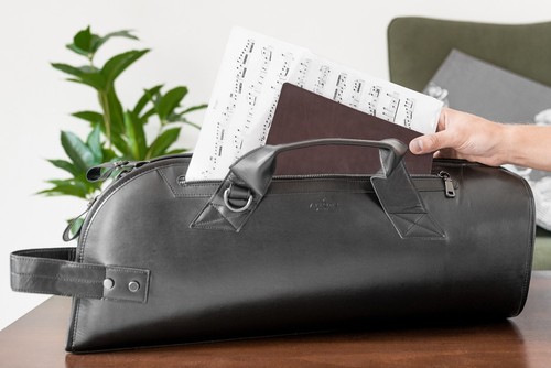 TRUMPET GIG BAG Eco friendly Leather Case Single. Gig Bag for Trumpets. Trumpet - Picture 5 of 9