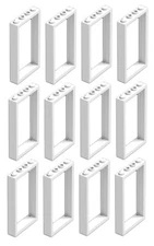 ☀️NEW LEGO X12 WHITE Door Frame 1x4x6 City Building Friends Home Bulk Parts 