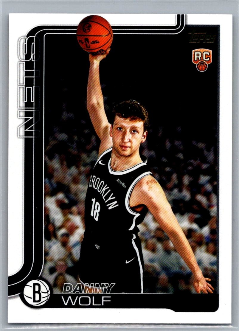 2025-26 Topps Basketball #227 Danny Wolf Rookie Golden Mirror Image Variation