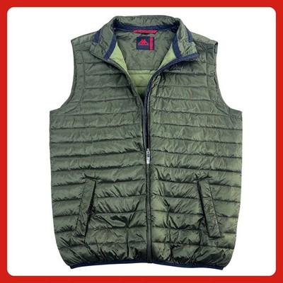 Robe Di Kappa Puffer Vest Men's XXL Olive Green Quilted Full Zip Yumiko