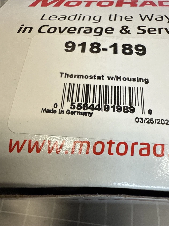 For Mercedes-Benz SL600 1994-2002 MotoRad 918-189 Engine Coolant Thermostat - Image 2 of 4