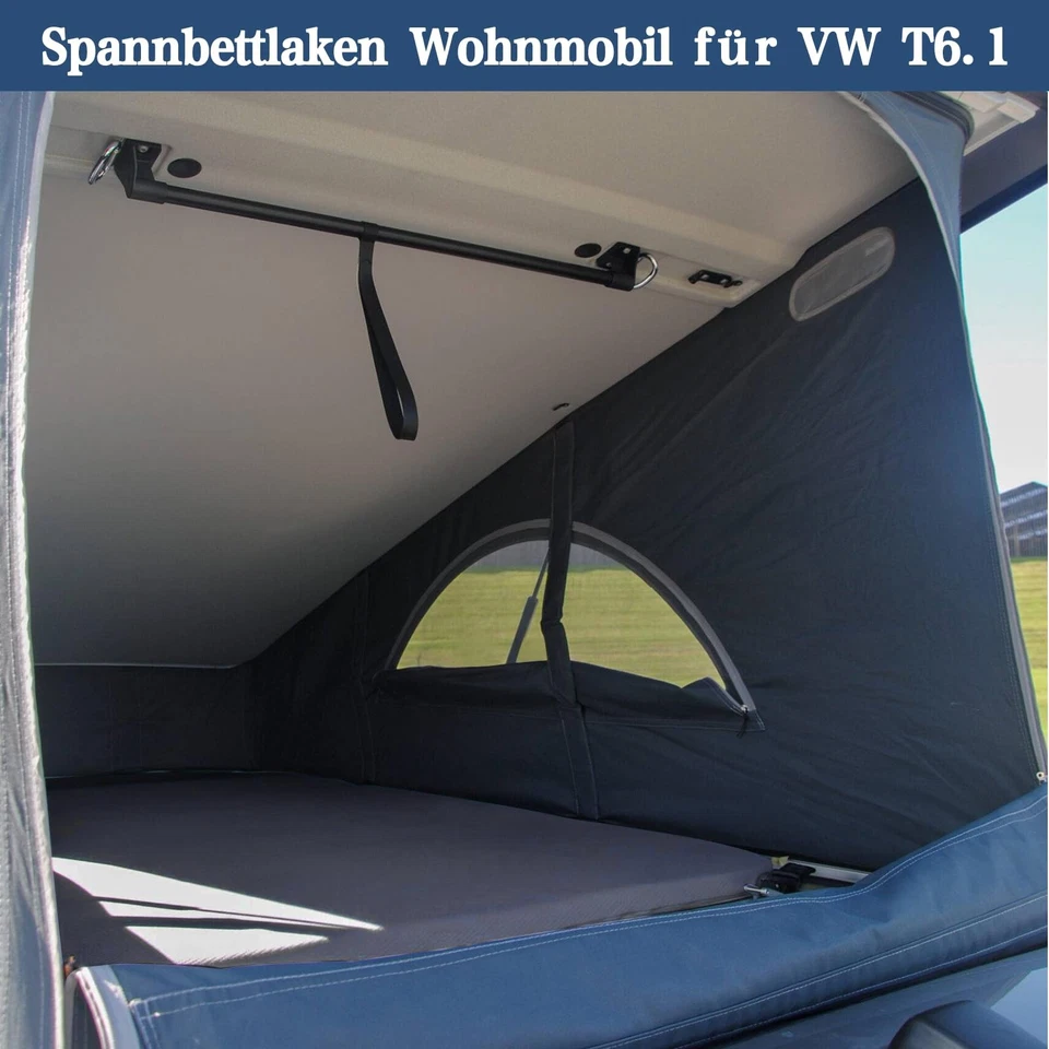 Motorhome Fitted Sheet Rear Bed Loft Bed Pop Up Roof Replacement for VW T6.1 Ca... - Image 2 of 4
