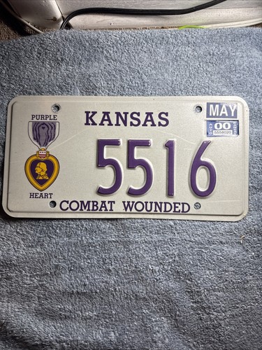 Alabama Purple Heart Combat Wounded Auto License plate Heart of Dixie