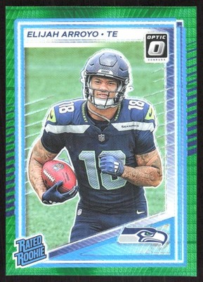 139L 2025 Donruss Optic #214 Elijah Arroyo Green Hyper