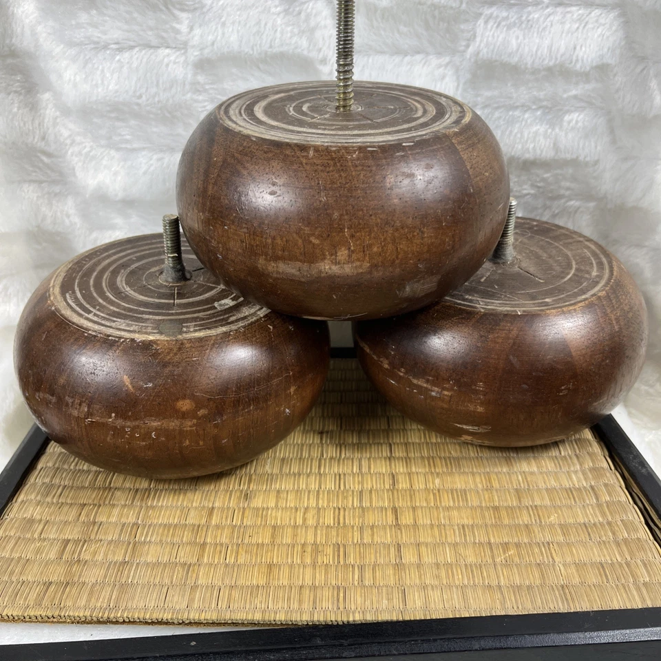 VTG 3.5 In. Tall 6 In. Wide Wood Bun Feet Sofa Legs - Set of 4 - Image 4 of 4