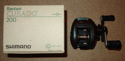 Used Shimano Bantam Curado CU-200 With Box Right-Handed Fishing Reel Japan 200