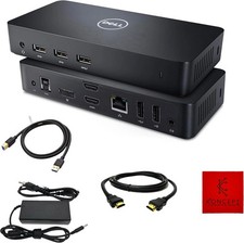 Dell D3100 Dock USB 3.0 Ultra HD/4K Triple Display Docking Station Dual Monitor