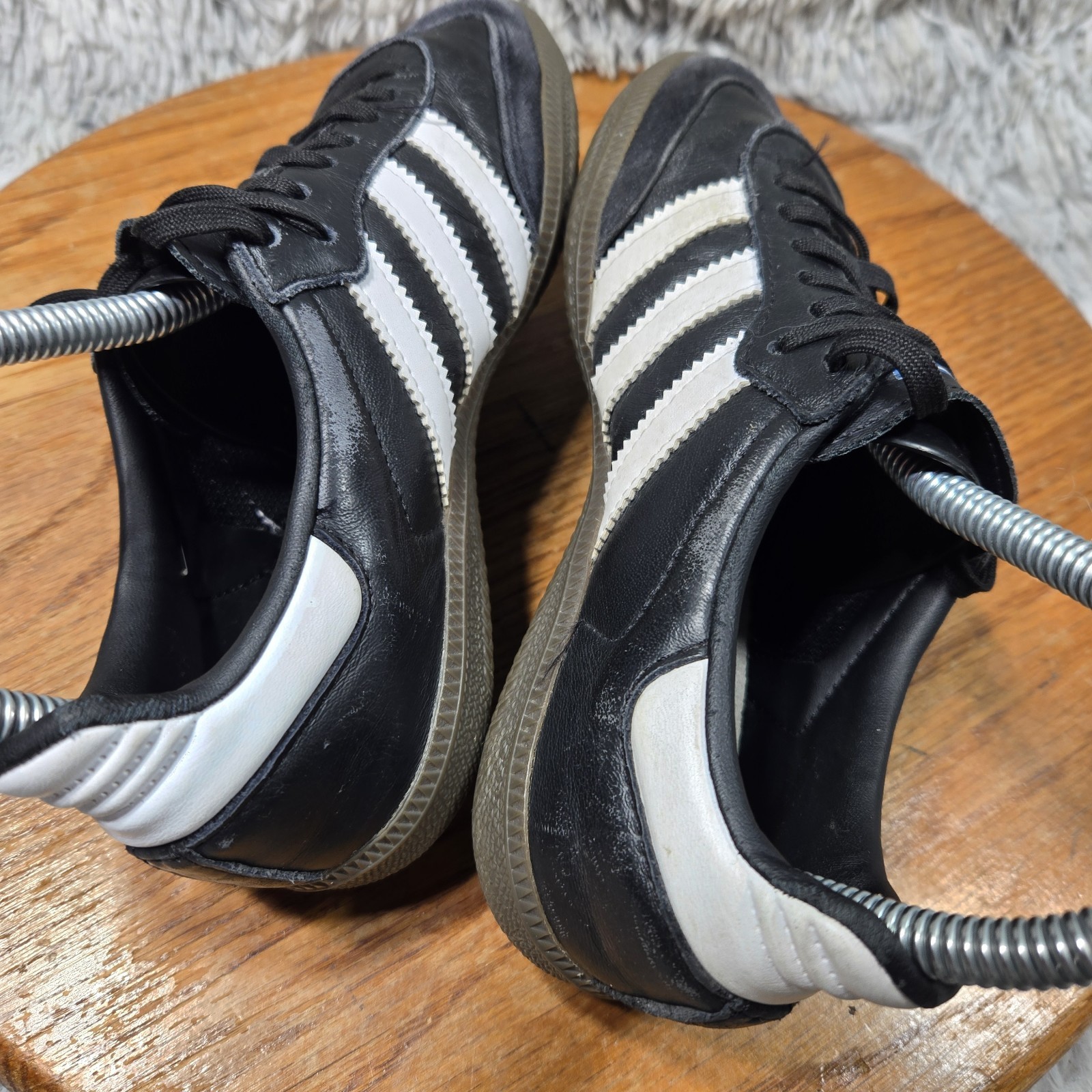 Adidas Samba OG Little Kids Size 2 Core Black Cloud White Gum Leather (IE3678) thumbnail 4