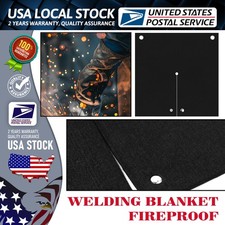 12.2"Welding Blanket Fireproof Heat Resistant Flame Retardant Fabric Carbon Felt