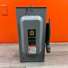Square D Heavy Duty Safety Switch  60A 600V  3 Phase Electric 240v 480V 60 HP