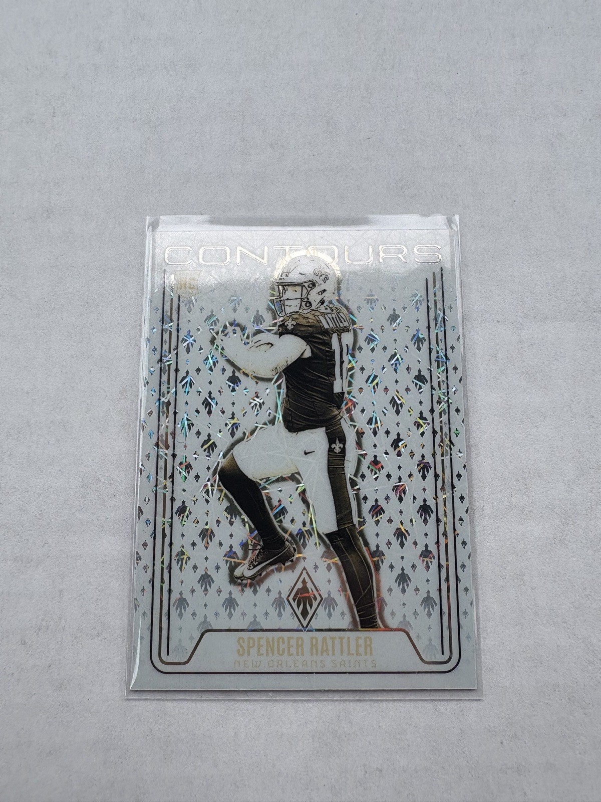 2024 Panini Phoenix - Spencer Rattler Contours LAZER SP #CON-SRR (RC) Saints