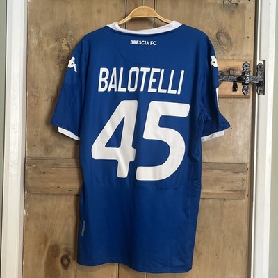 Kappa Brescia Calcio 2019-20 Heimtrikot Balotelli 45 neu mit Etikett - Größe XL (näher an M)