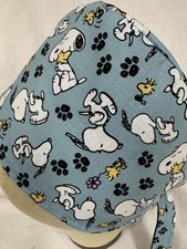 Men/Women Surgical Scrub Cap Lined Peanuts 100 Cotton